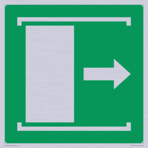 E033 safe condition door slides right to open